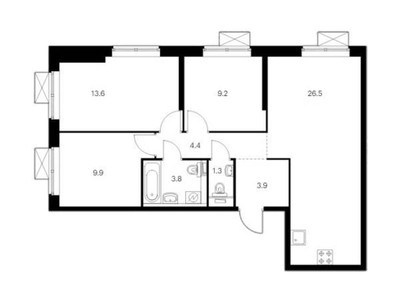 Планировка квартиры, ID 42852