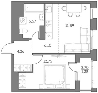 Планировка квартиры, ID 551504