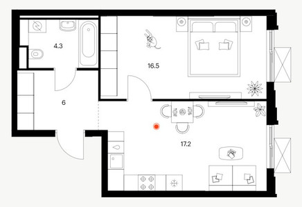 Планировка квартиры, ID 513921