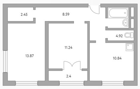 Планировка квартиры, ID 215714