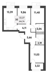 Планировка квартиры, ID 497352