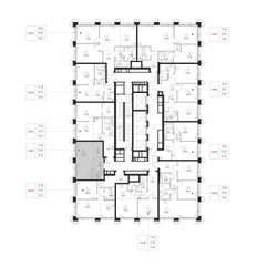 Планировка студии(квартира) площадью 27.5 квадратных метров в ЖК “ЖК СЕТ”