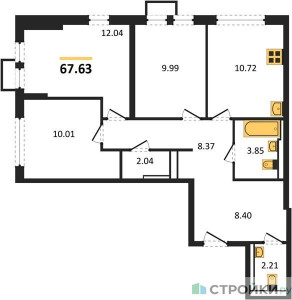 Планировка квартиры, ID 139575