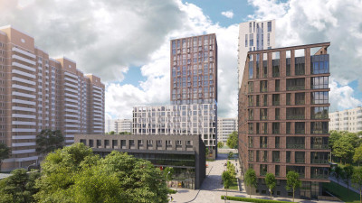 Планировка двухкомнатной(квартира) площадью 58.4 квадратных метров в ЖК “ЖК Время”