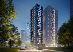 фото ЖК Dialog в вечернее время