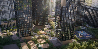 Планировка однокомнатной(квартира) площадью 91.3 квадратных метров в ЖК “Роскошный квартал Life Time”