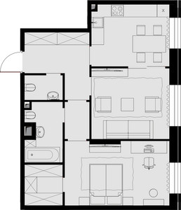Планировка квартиры, ID 221355