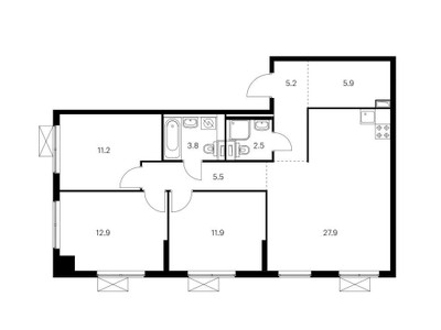 Планировка квартиры, ID 69214