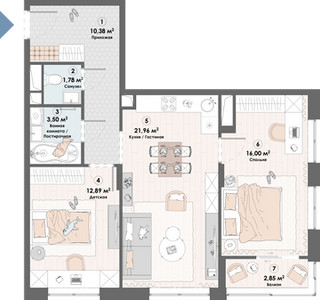 Планировка квартиры, ID 549260