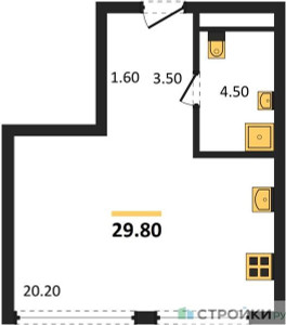 Планировка квартиры, ID 529802
