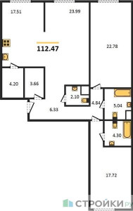 Планировка квартиры, ID 409480