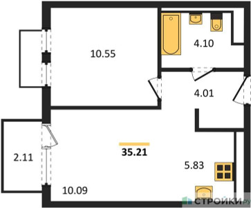 Планировка квартиры, ID 449712