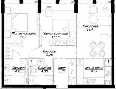 Планировка квартиры, ID 216383