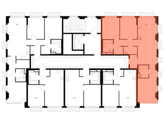 Планировка трехкомнатной(квартира) площадью 80.6 квадратных метров в ЖК “ЖК 2-й Иртышский”