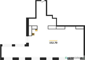 Планировка трехкомнатной(квартира) площадью 152.7 квадратных метров в ЖК “ЖК Лайм”