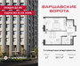 Планировка однокомнатной(квартира) площадью 36.7 квадратных метров в “ЖК Варшавские ворота”