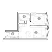 Планировка однокомнатной(квартира) площадью 44.15 квадратных метров в “УНО Горбунова”