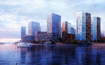 ЖК «Береговой» вид с другого берега