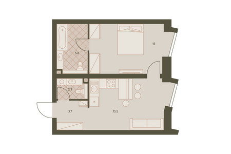 Планировка квартиры, ID 346231