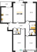 Планировка квартиры 4+ комнат (Квартиры)107.8