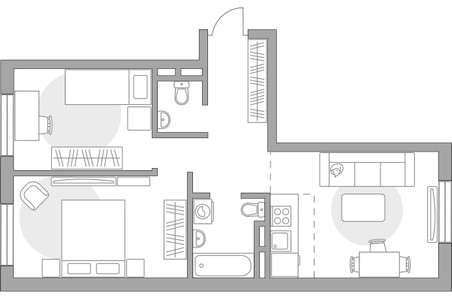 Планировка квартиры, ID 532993
