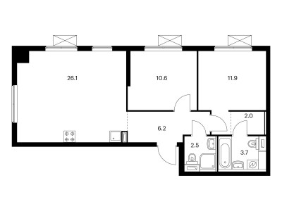 Планировка квартиры, ID 249155