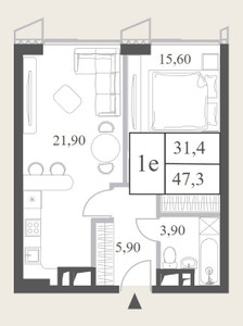 Планировка квартиры, ID 203680