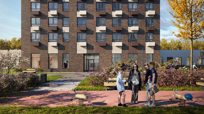 Планировка двухкомнатной(квартира) площадью 55.4 квадратных метров в ЖК “ЖК Кавказский бульвар 51”