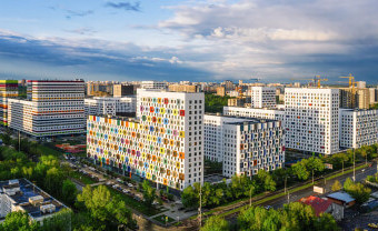 Вид сбоку на ЖК "Кольская 8"