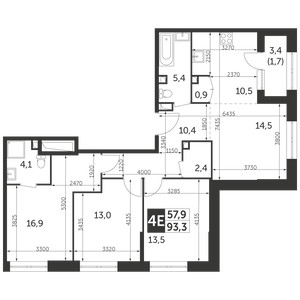 Планировка квартиры, ID 466963