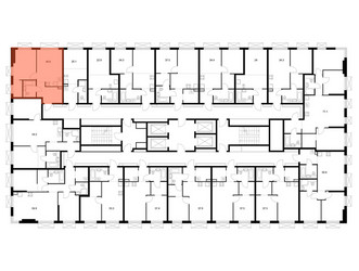 Планировка однокомнатной(квартира) площадью 40.6 квадратных метров в ЖК “ЖК 2-й Иртышский”