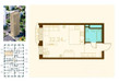 Планировка студии(квартира) площадью 32.2 квадратных метров в “ЖК Первый Рязанский”