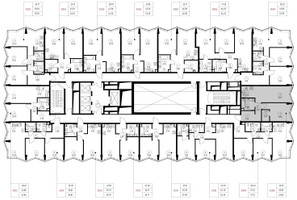 Планировка однокомнатной(квартира) площадью 49.9 квадратных метров в “Дом премиум-класса МИРА”