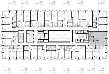 Планировка однокомнатной(квартира) площадью 49.9 квадратных метров в ЖК “Дом премиум-класса МИРА”