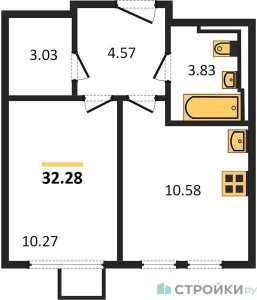 Планировка квартиры, ID 298506
