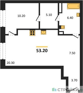 Планировка квартиры, ID 445654