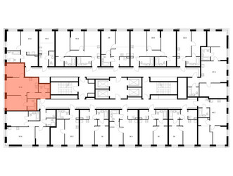 Планировка двухкомнатной(квартира) площадью 51.8 квадратных метров в ЖК “ЖК 2-й Иртышский”