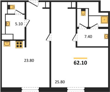 Планировка апартаментов, ID 131481