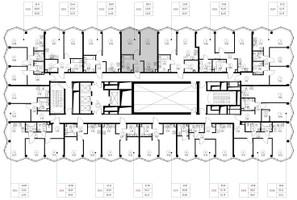 Планировка однокомнатной(квартира) площадью 43.6 квадратных метров в “Дом премиум-класса МИРА”