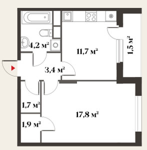 Планировка квартиры, ID 563860