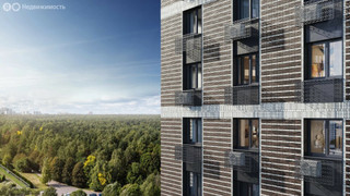 Планировка однокомнатной(квартира) площадью 45.8 квадратных метров в “ЖК Парксайд”