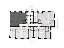 Планировка двухкомнатной(квартира) площадью 73.2 квадратных метров в “ЖК Преображенская Площадь”