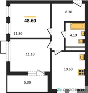 Планировка квартиры, ID 400467