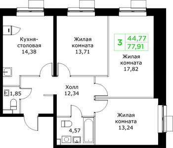 Планировка квартиры, ID 405010