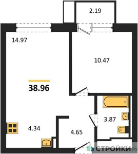 Планировка квартиры, ID 342544