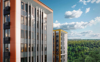 Верхние этажи в "Левел Лесной"