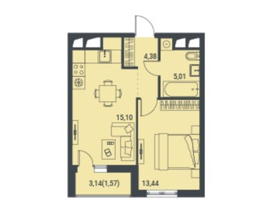 Планировка квартиры, ID 535163