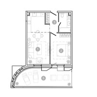 Планировка двухкомнатной(квартира) площадью 53 квадратных метров в “ЖК УНО Соколиная гора”
