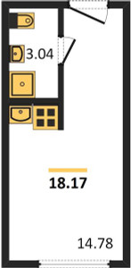 Планировка апартаментов, ID 117034