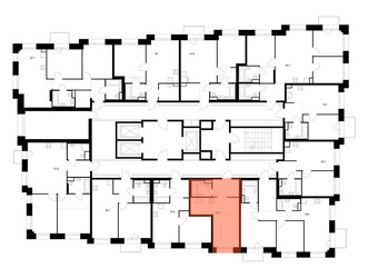 Планировка студии(квартира) площадью 28.3 квадратных метров в ЖК “ЖК Онежский вал”